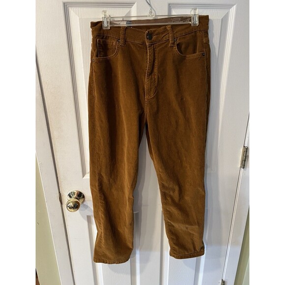 marine layer pants Womens 28 Corduroy Straight cropped stretch preppy Vintage - Picture 8 of 9